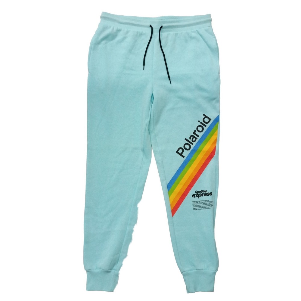 Polaroid Mens L OneStep Express Cozy Comfortable Graphic Joggers Sweatpants